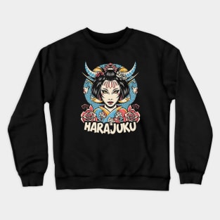 Japanese geisha girl Harajuku culture Crewneck Sweatshirt